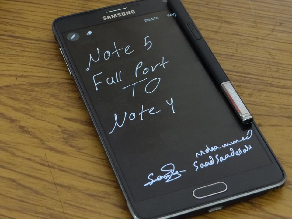 حول جهازك النوت4 الى نوت5 ! للنسختين N910H و N910C