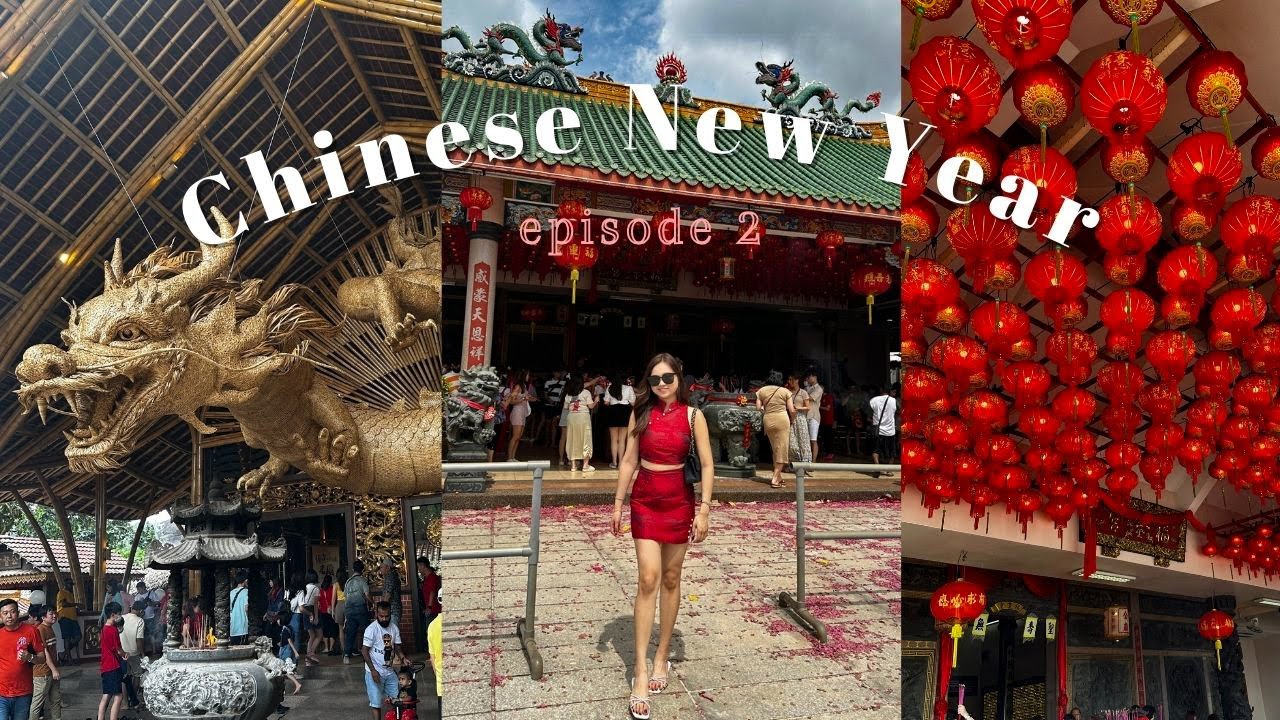 🇲🇾 新年vlog  回家过年最幸福  打卡柔佛古来普陀村🧧🍊｜Chinese New Year Vlog in Malaysia