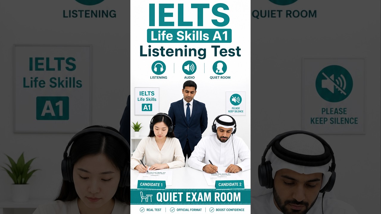 Test ze słuchu IELTS Life Skills A1 2026 🇬🇧