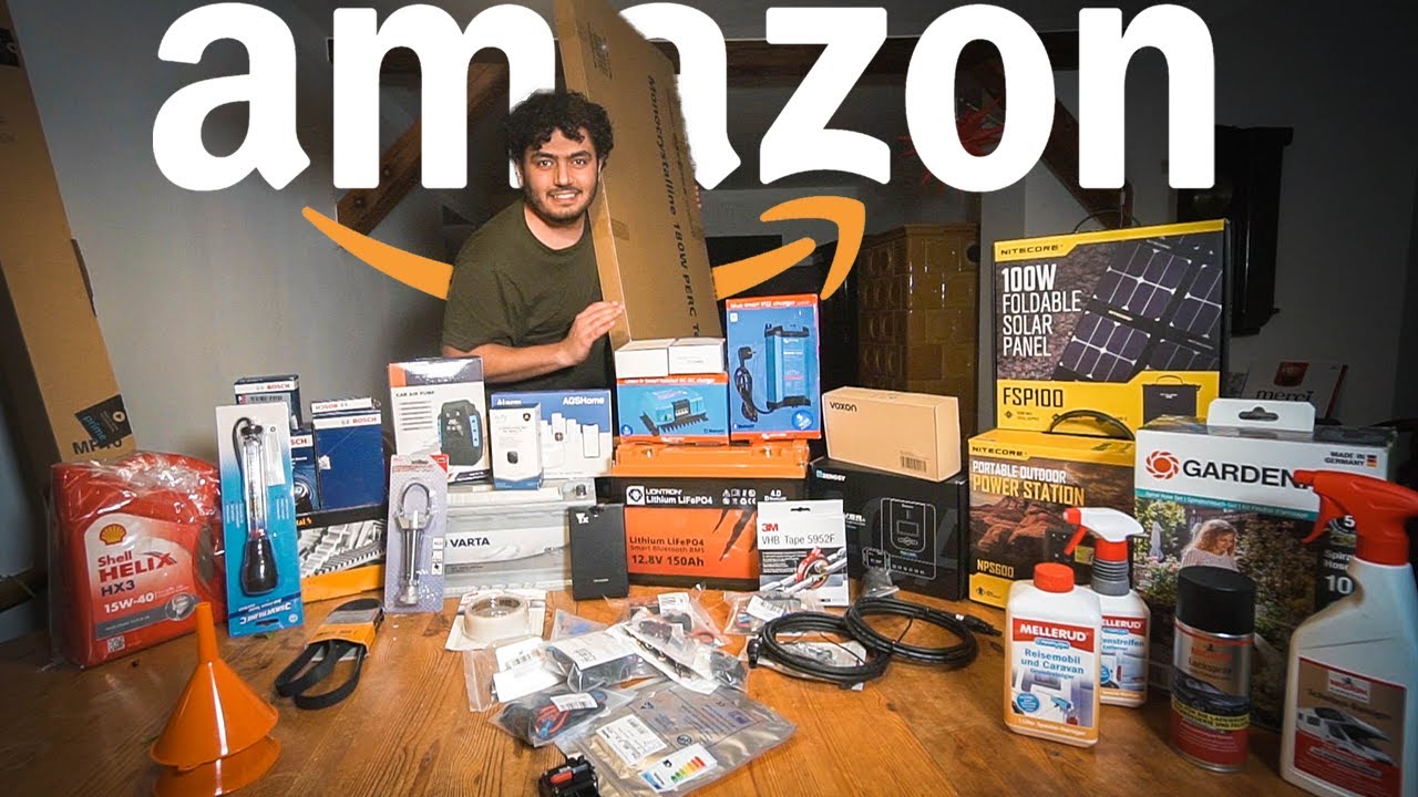 مشتريات بقيمة 68000 من امازون لبيتنا المتنقل  || HUGE VAN LIFE SHOPING