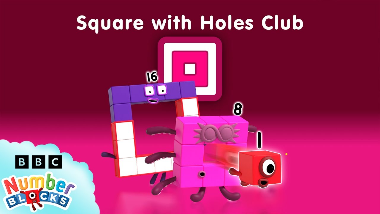 Square with Holes Club ⏹| Learn to count - Numberblocks Full Episodes | Maths for Kids