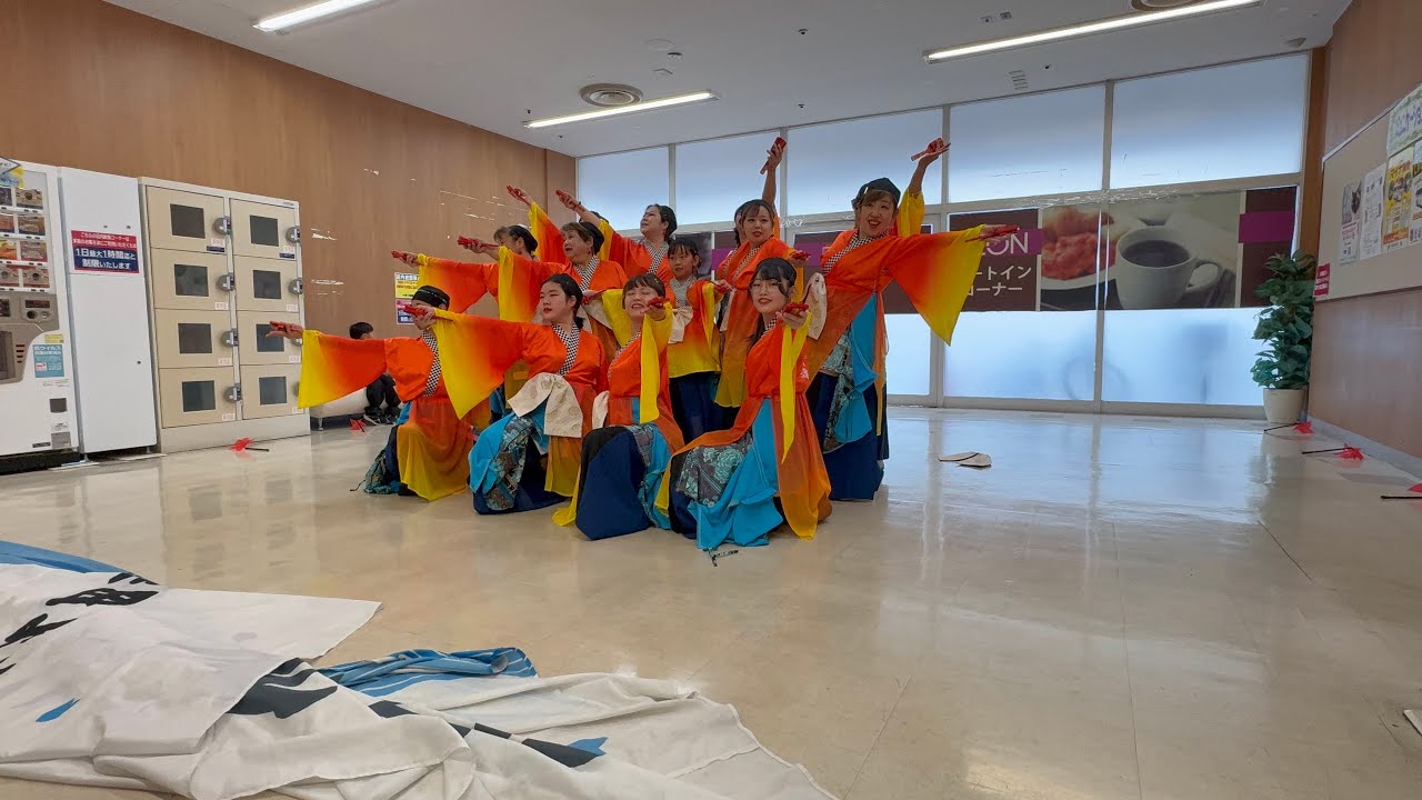4K 柴田よさこい美翔連　花縁　船岡イオン45周年祭