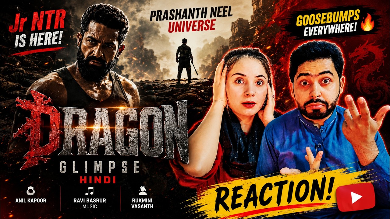 Dragon Glimpse Hindi Reaction | Jr NTR + Prashanth Neel = BLOCKBUSTER 🔥
