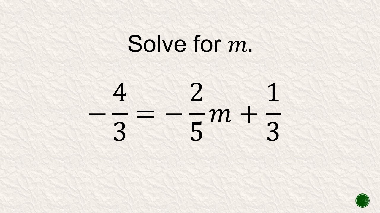 Solving Equation 3