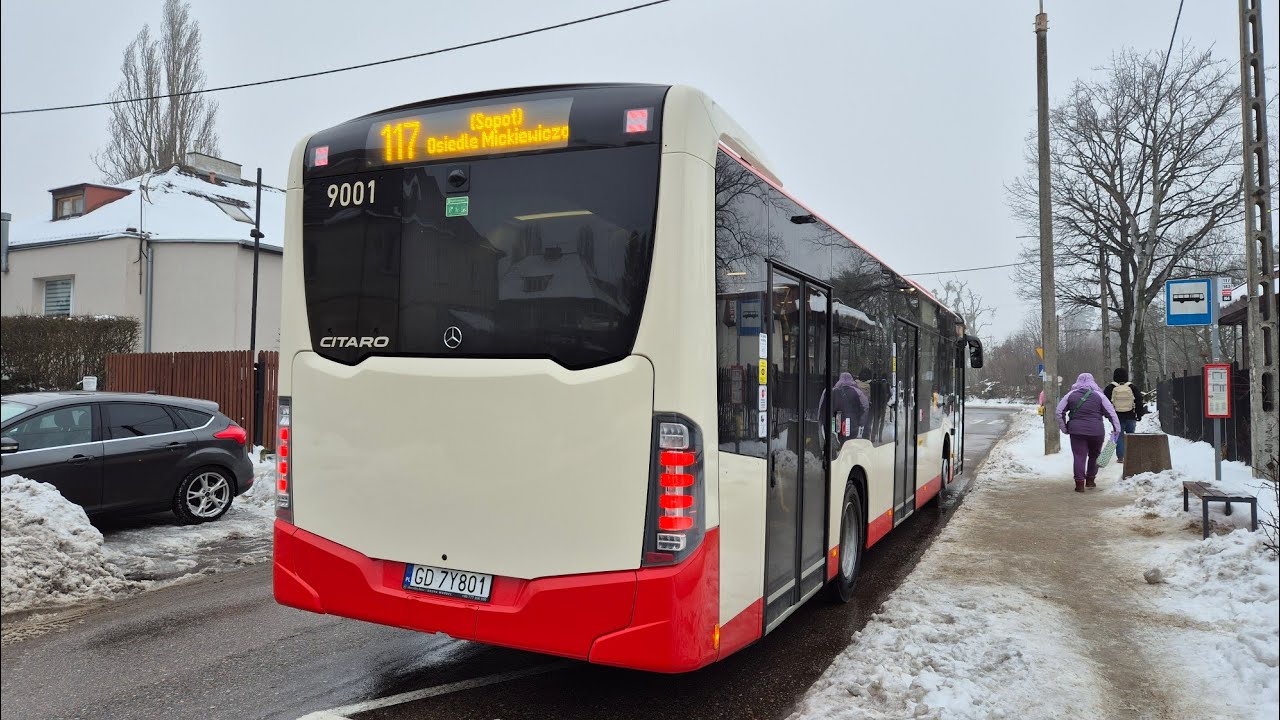 [PKS Gdańsk] Mercedes-Benz O530 Citaro C2 #9001 - linia 117, kierunek Sopot Osiedle Mickiewicza