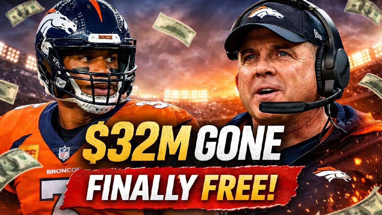 BRONCOS FINALLY FREE FROM RUSSELL WILSON CONTRACT AS $32M CAP HIT DISAPPEARS