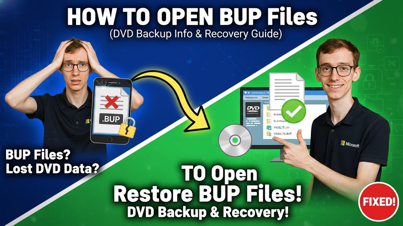 How to Open BUP Files (DVD Backup Info)