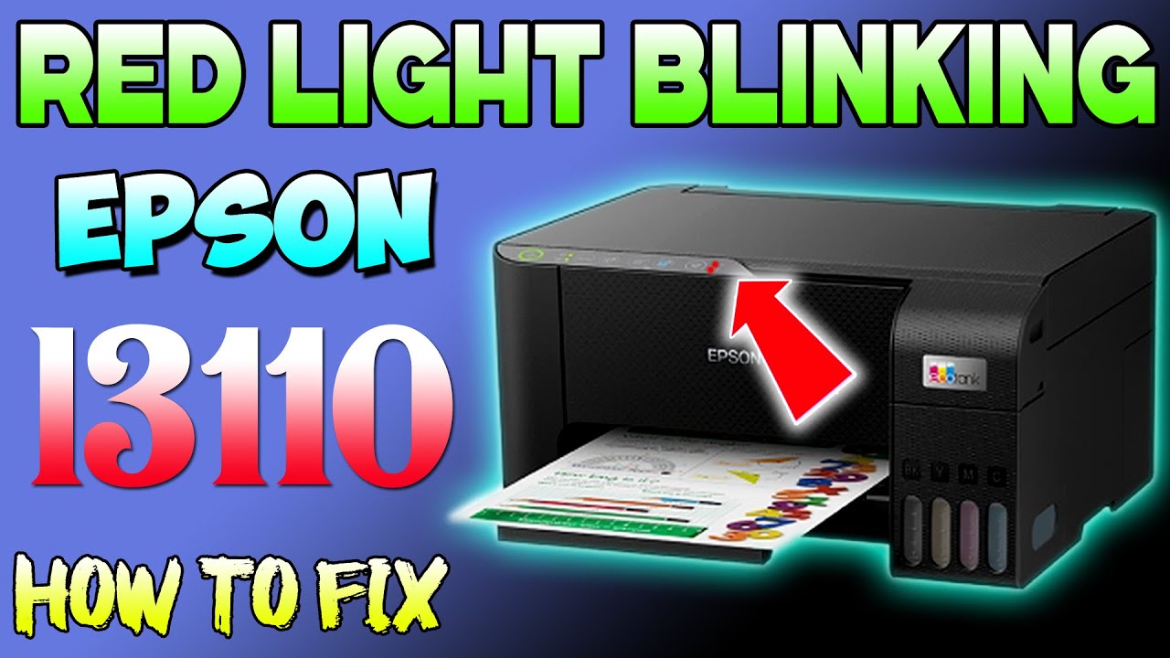 Epson l3110 red light blinking solution || Epson l3110 ko reset kaise kare