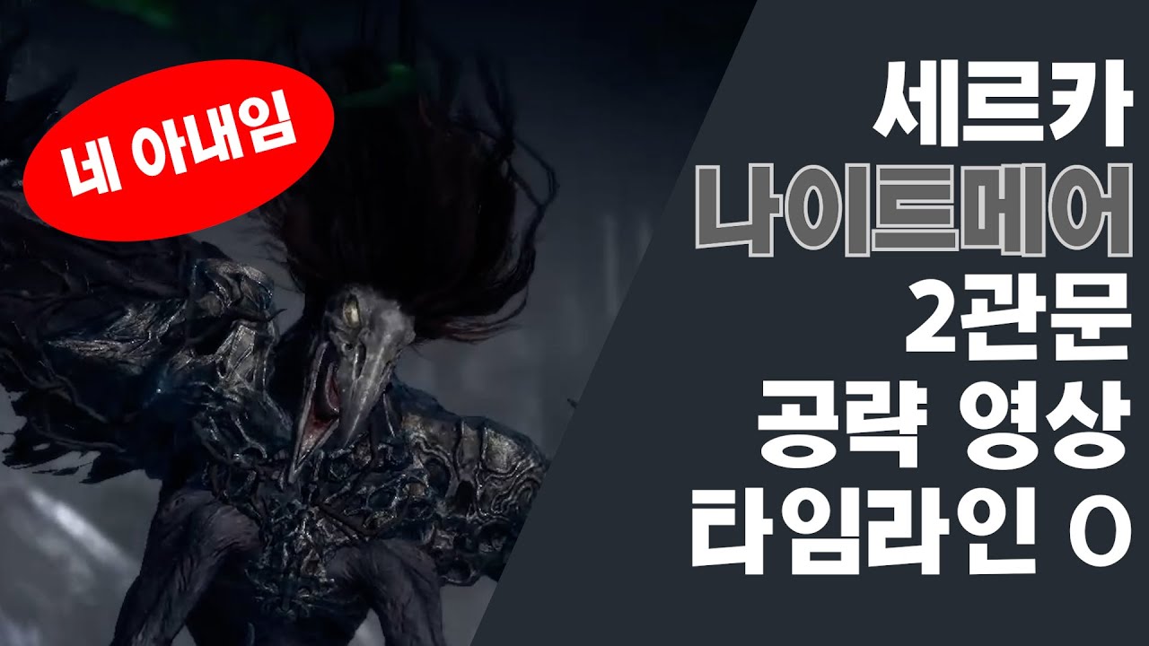 세르카 나이트메어 난이도 2관문 공략 영상 (타임라인 O)