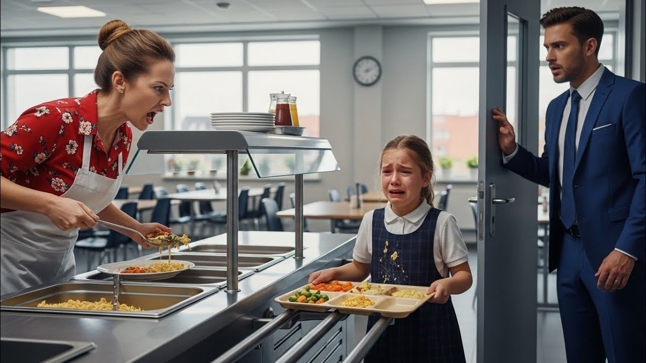 Niña de 6 Años Humillada en el Comedor Escolar… Hasta que un Millonario Hace Algo que Nadie Esperaba