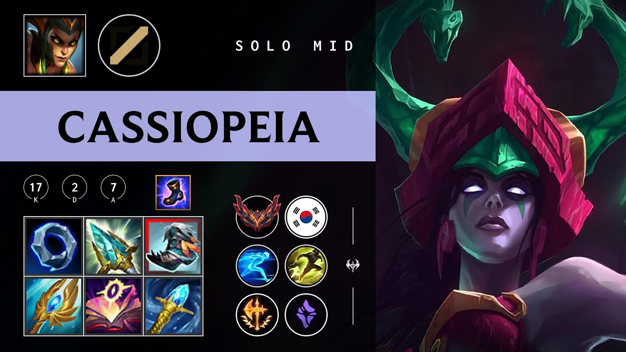 Cassiopeia Mid vs Xerath - KR Grandmaster Patch 26.01