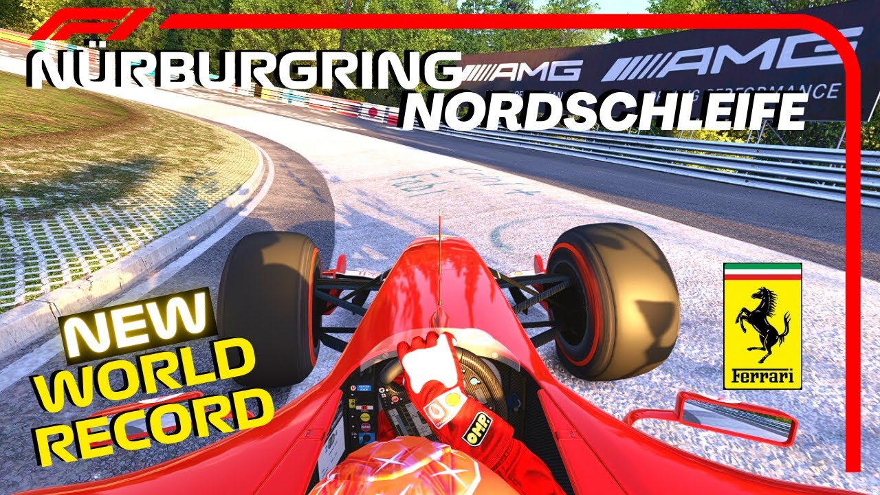 Ferrari F1 F2004 SMASHES Nürburgring Nordschleife LAP RECORD on Slick Tires!