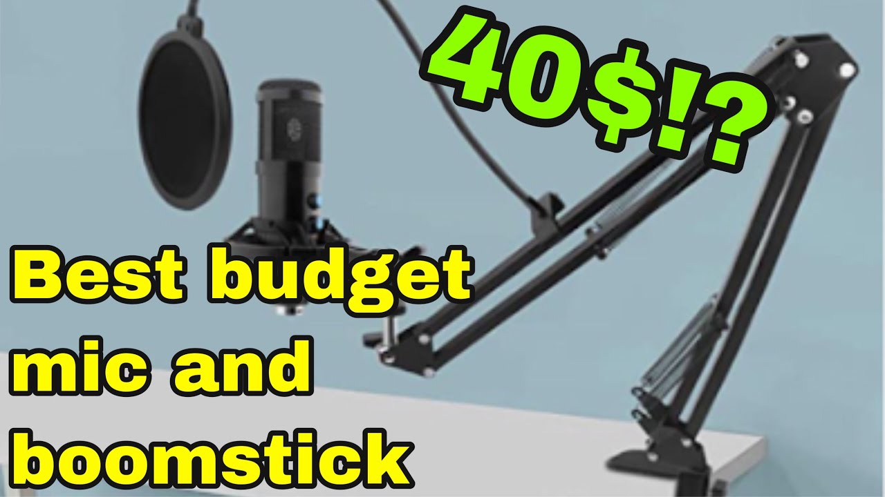 Best cheap mic and boom stick on amazon? |unboxing and install|