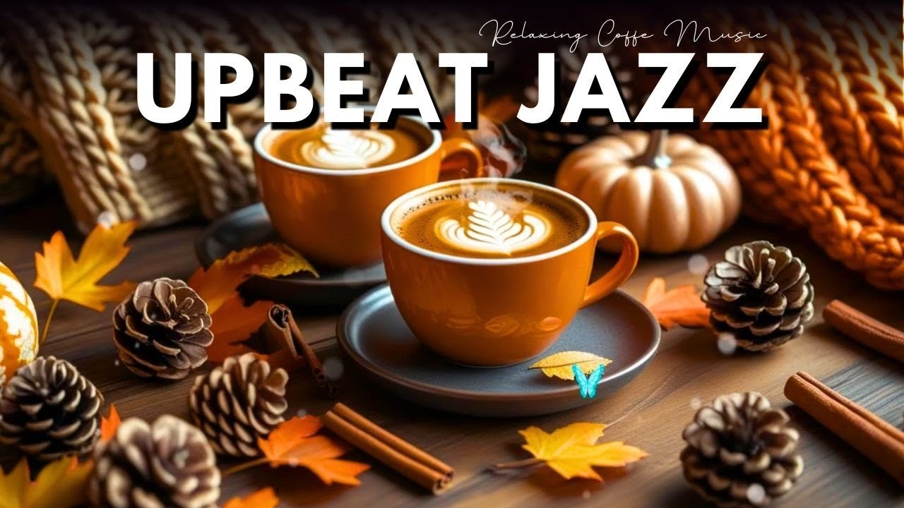 Cozy Vintage Architecture Autumn🍂Coffee Shop Ambience & Soft Jazz Music | Autumn Riverside Jazz Ca