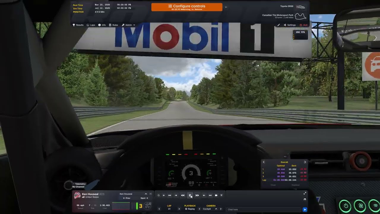 WDCR SCCA iRacing - Toyota GR86 Cup @ Mosport