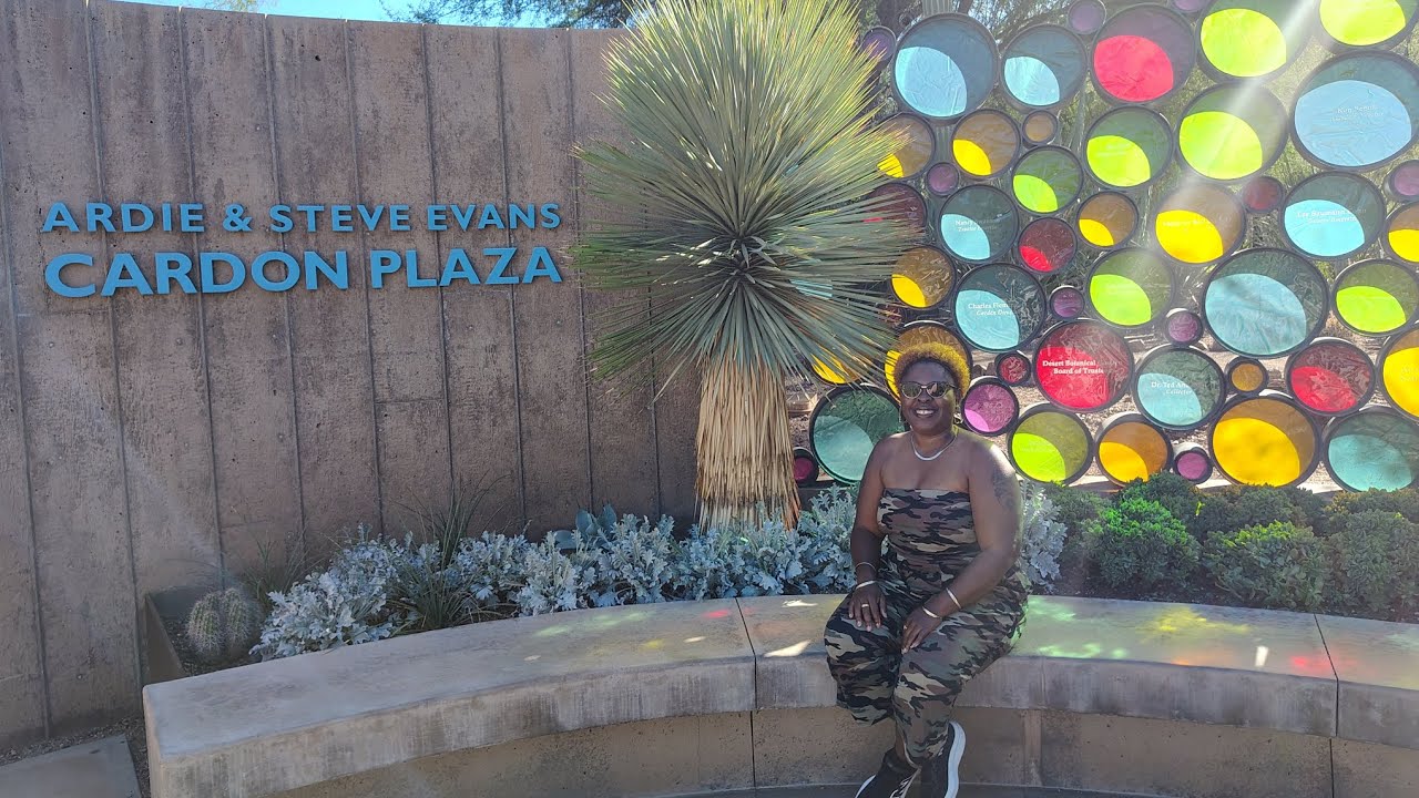 Enjoying the Views of the Phoenix Botanical Desert 