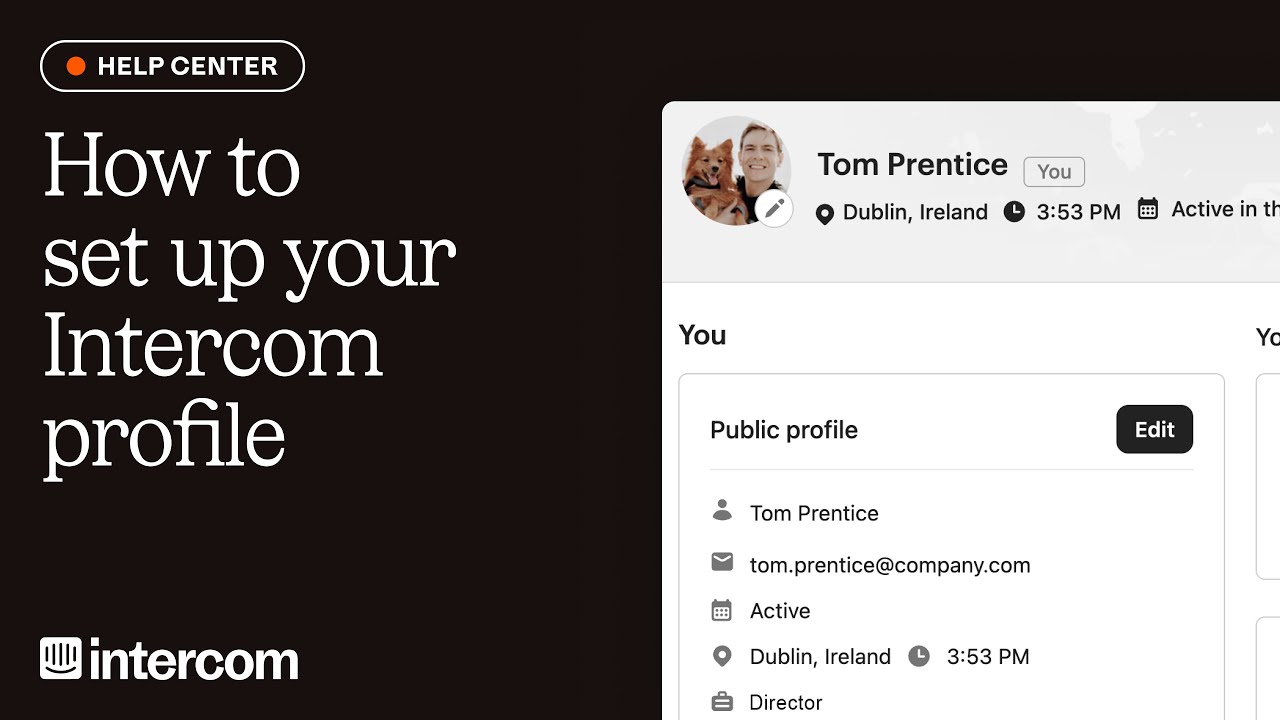 How to set up your Intercom profile