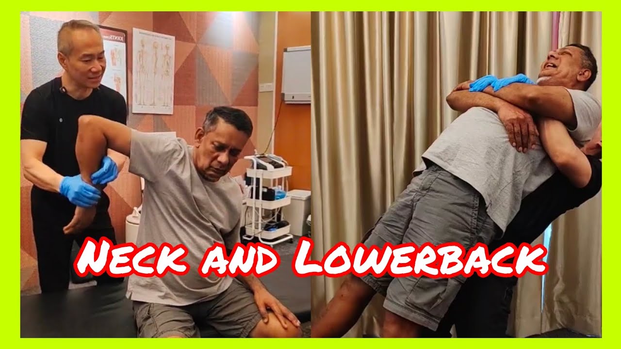 Лечение проблем с шеей и поясницей у Криса Леонга 😱
