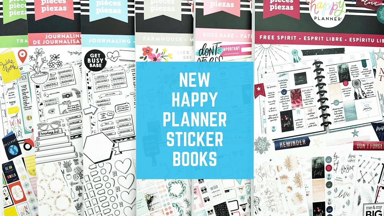 Flipthroughs of all the new Happy Planner Sticker Books! // Planner Haul!