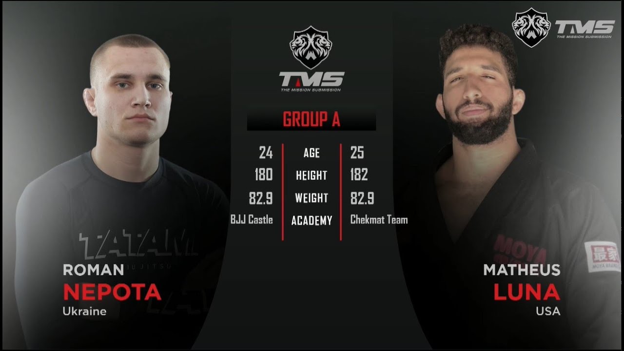 ROMAN NEPOTA (Ukraine) vs. MATHEUS LUNA (USA) | 1/2 Group A | TMS GRAND PRIX SUBMISSION ONLY