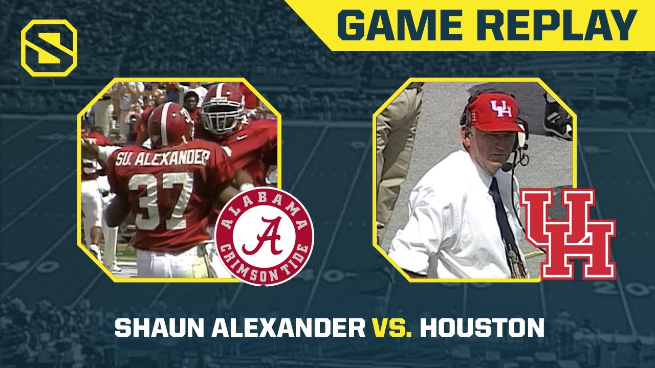 Shaun Alexander Rips the Houston Defense | 1999 - Houston vs. Alabama