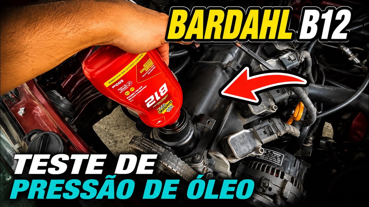 Teste de Pressão de óleo com BARDAHL B12, motor AP.