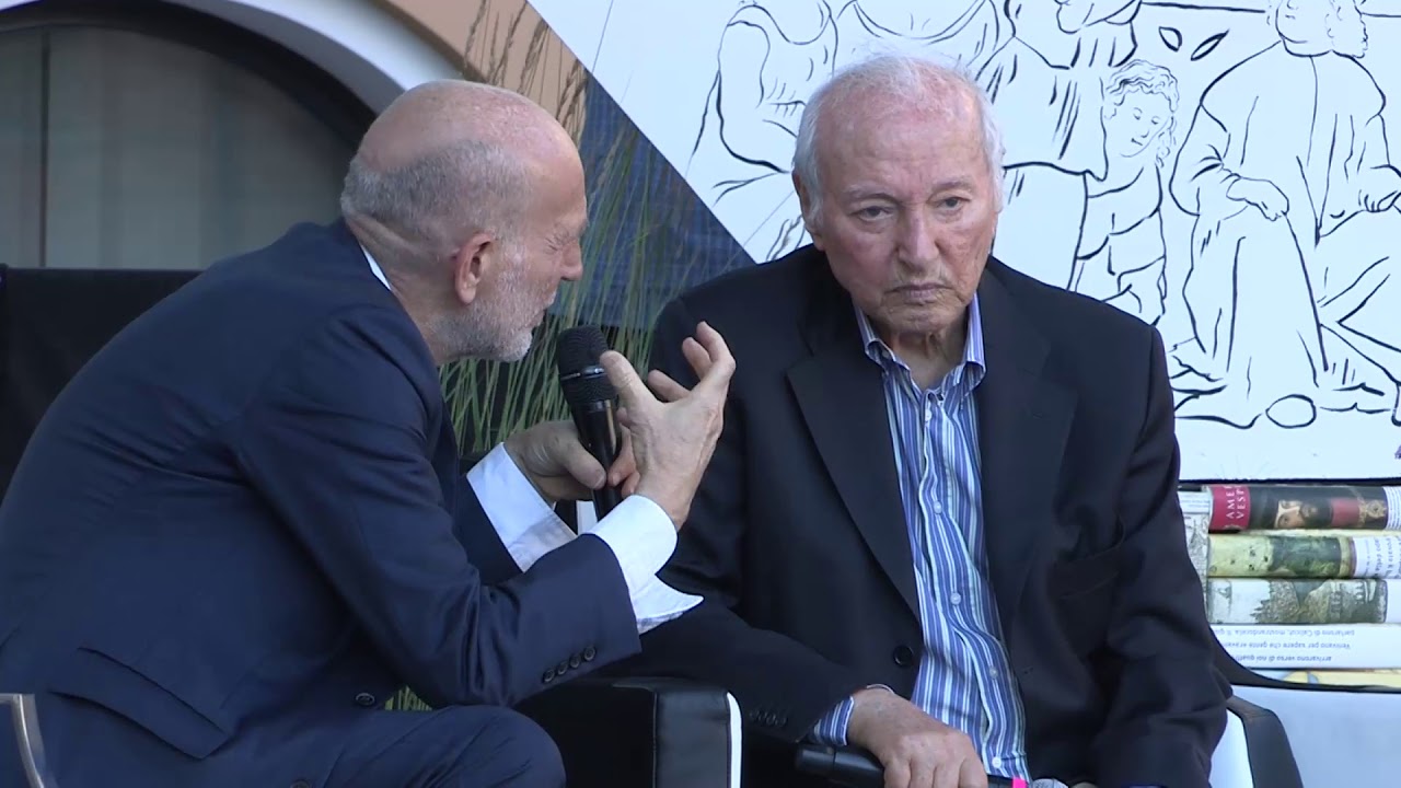 Premio Andrea Barbato 2018 a Piero Angela. Sul palco con Marino Sinibaldi e Silio Bozzi.