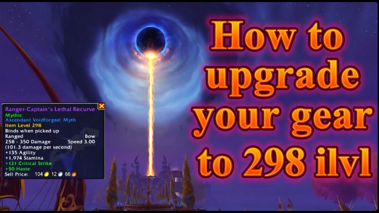 How to upgrade your gear to ilvl 298/285 UPDATED!! #wow #midnight #gearing #warcraft #incomments