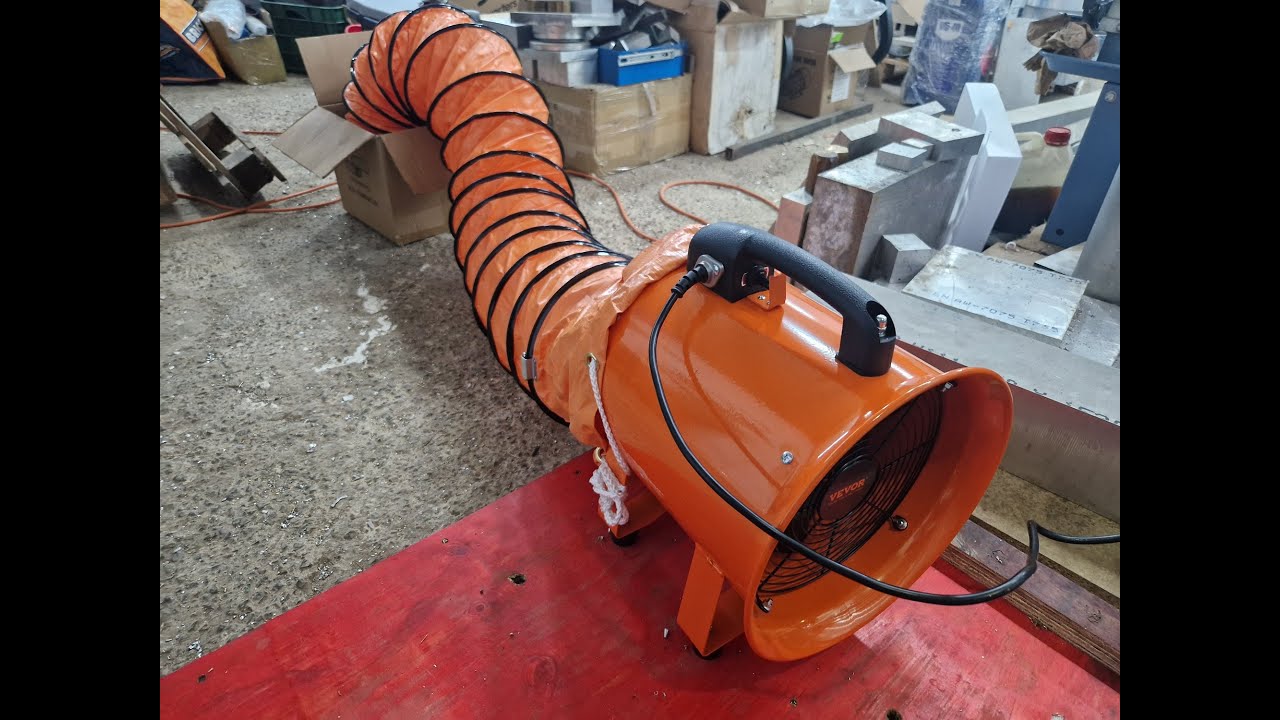 Ventilador Extractor 300W con tubo de Extraccion 10 Metros - Vevor - Una buena compra para tu taller