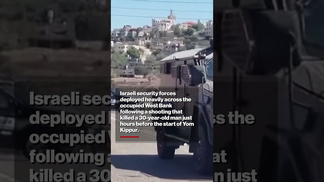 Israeli Security Forces Swarm Scene of Fatal West Bank Shooting #shorts