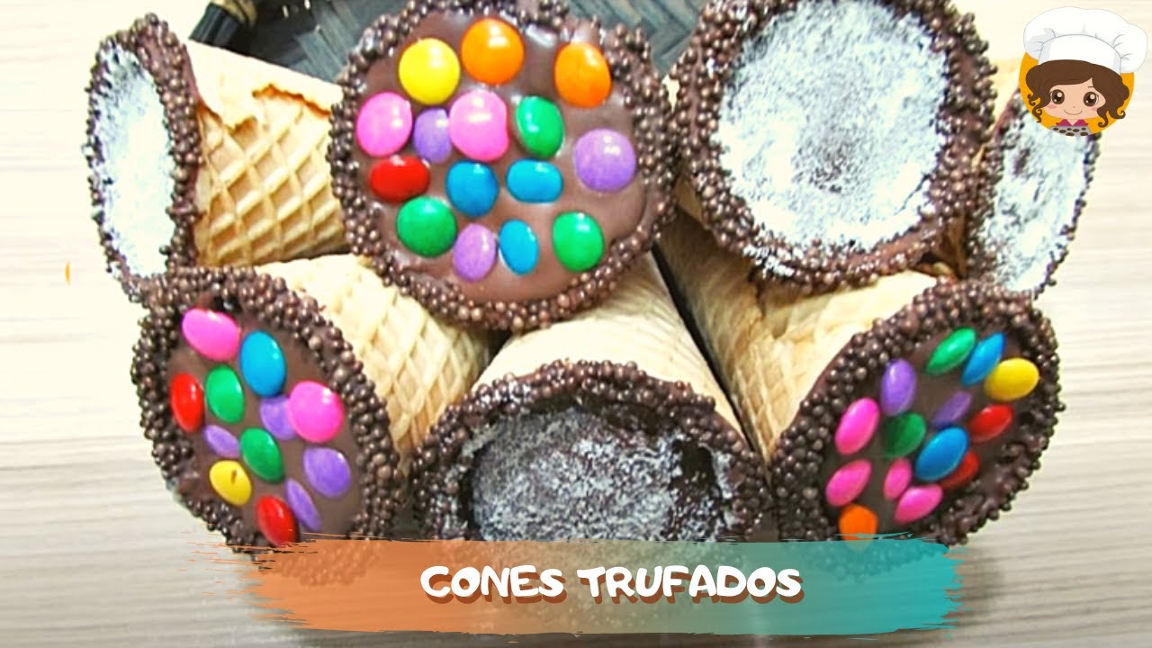 FAÇA E VENDA - CONE COM RECHEIO DE NINHO - MIL DELÍCIAS NA COZINHA