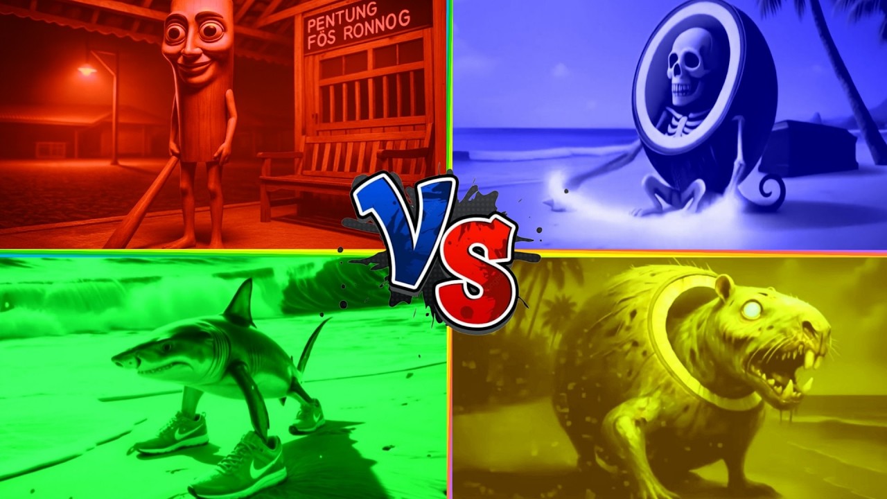 TUNG TUNG SAHUR 🆚 SHIMPANZINI COCOSINI 🆚 TRALARELO TRALALA 🆚️ BRAINROT ZOMBIE  -  TILES HOP EDM RUSH