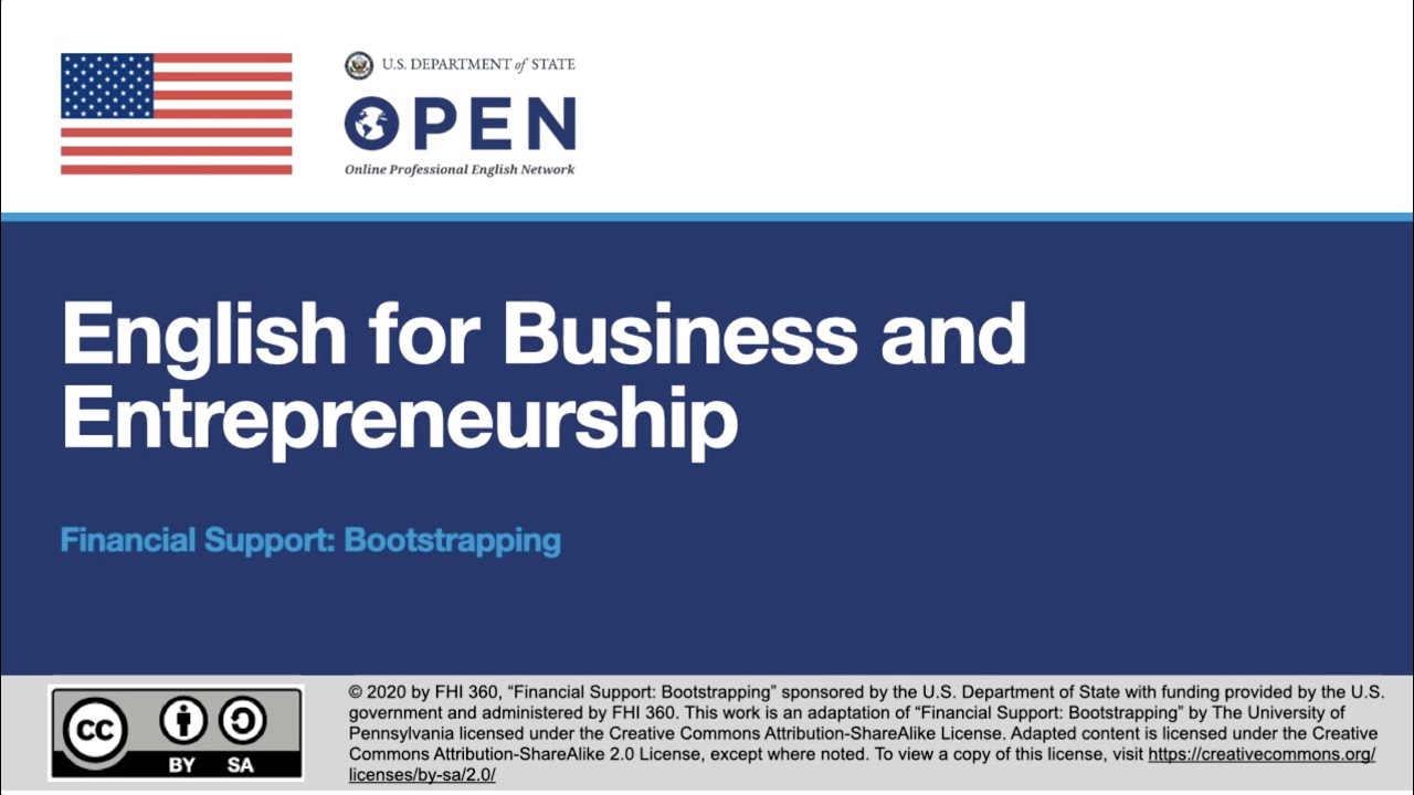 Financial Support: Bootstrapping (English for Business)