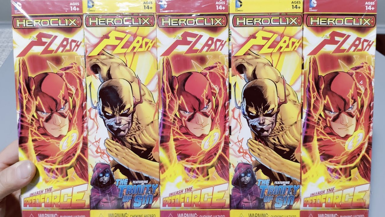 dc heroclix the flash booster brick pack opening