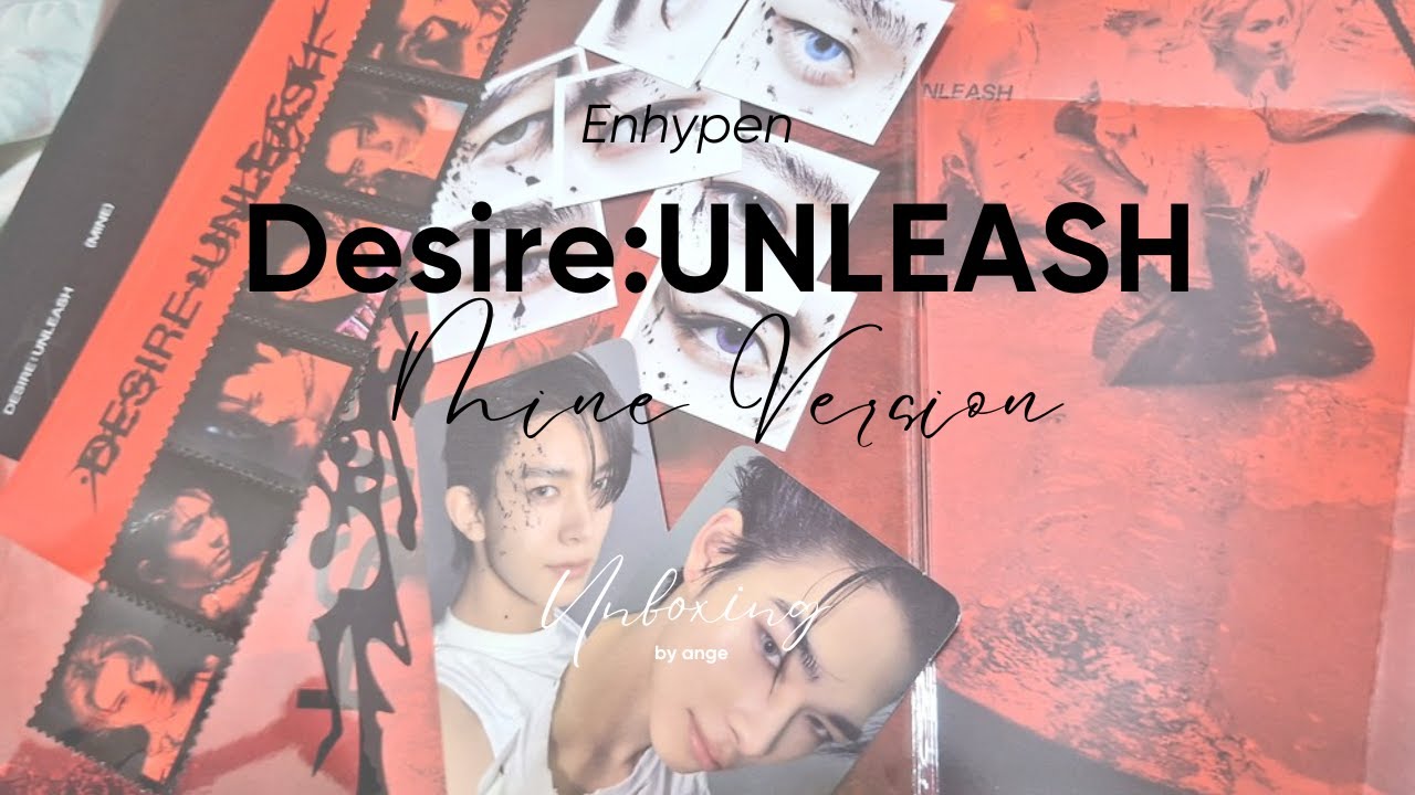Unboxing: ENHYPEN’s ‘DESIRE: UNLEASH’ album ❤️🖤✨️ (Mine Version)