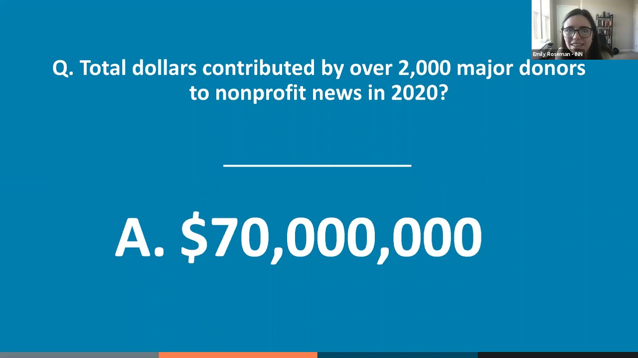 News Philanthropy Summit 2021: How major donors support a growing nonprofit news industry