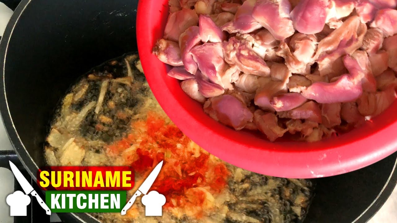 Surinaamse Kippen Hartjes & Kippen Spiermaag Sambal | Chicken Hearts & Chicken Gizzard Sambal