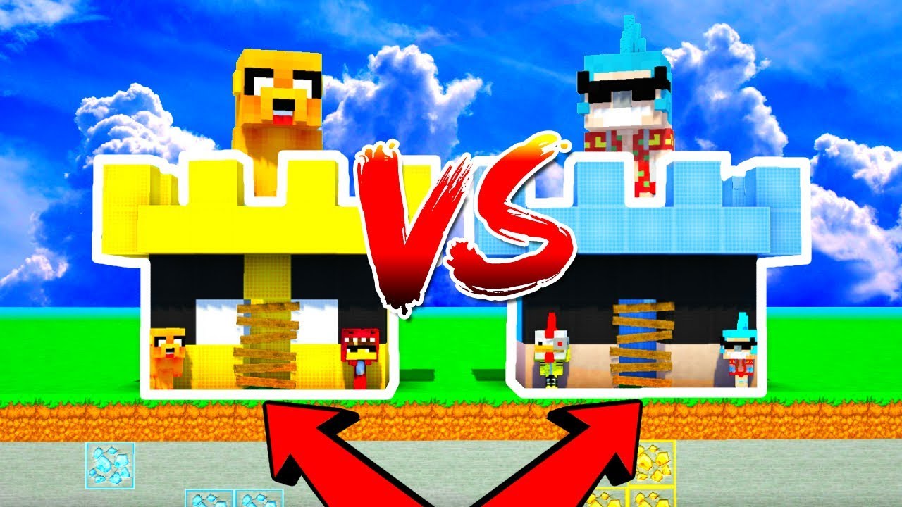 CASTILLO DE MIKECRACK VS CASTILLO DE TIMBA 😱 MINECRAFT BATALLA DE YOUTUBERS