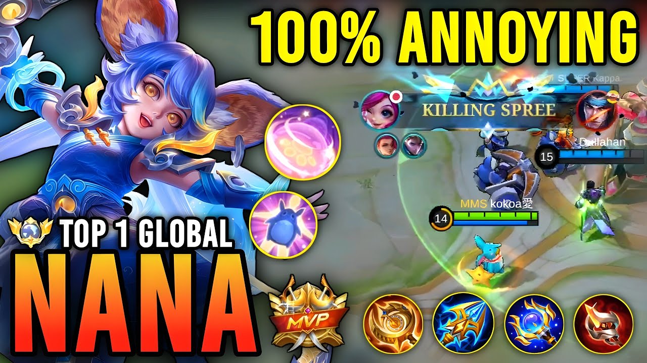 NANA BEST BUILD 2023 | TOP 1 GLOBAL NANA GAMEPLAY - MOBILE LEGENDS