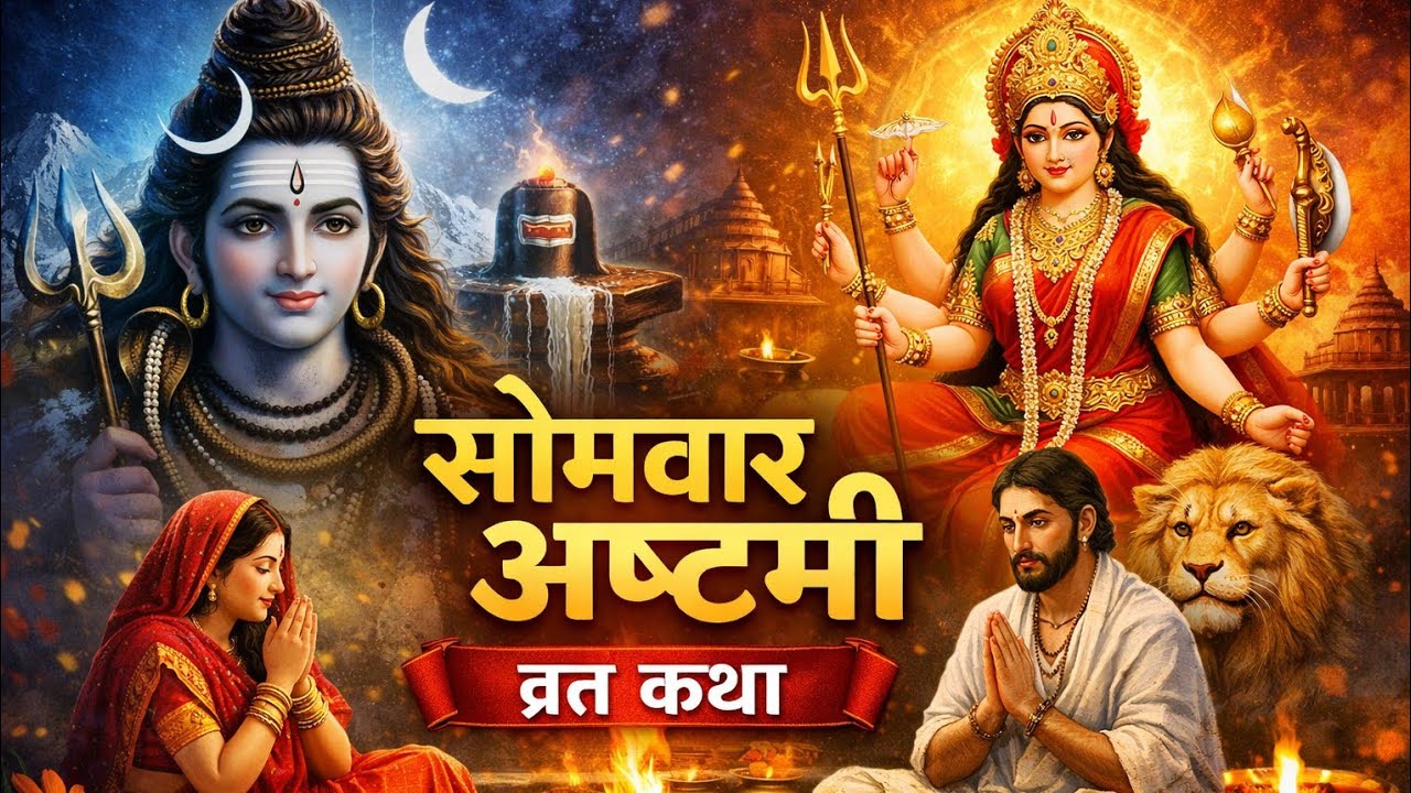 सोमवती अष्टमी व्रत कथा | शिव–शक्ति कृपा से मनोकामना पूर्ण 