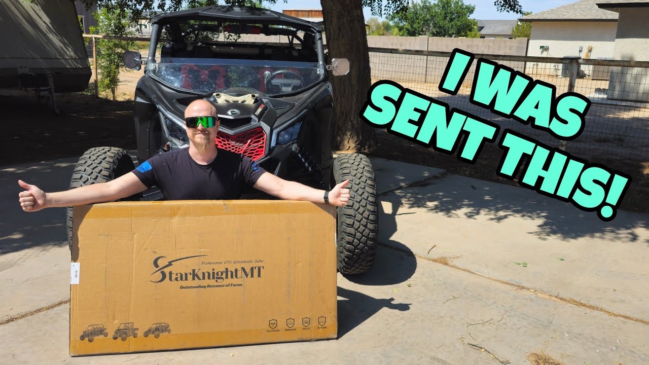 StarknightMT Full Windshield Review & Install🔴 2021 Canam X3 #starknightmt