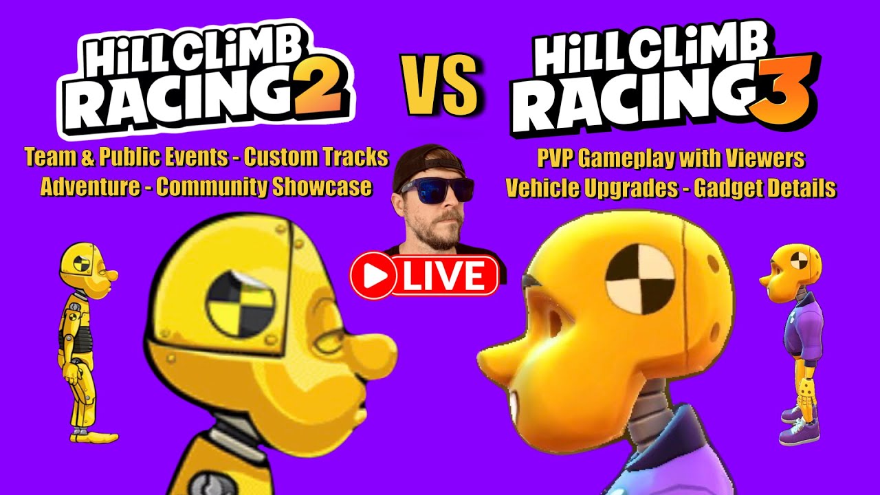 Hill Climb Racing 2 - Hill Climb Racing 3 Dummy vs Dummy