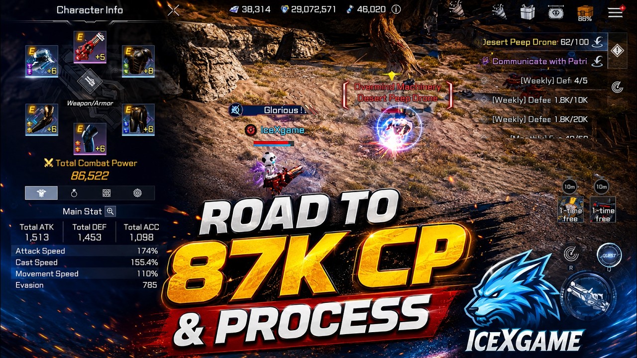 RF Online Next Road to 87K CP & Process F2P Friendly