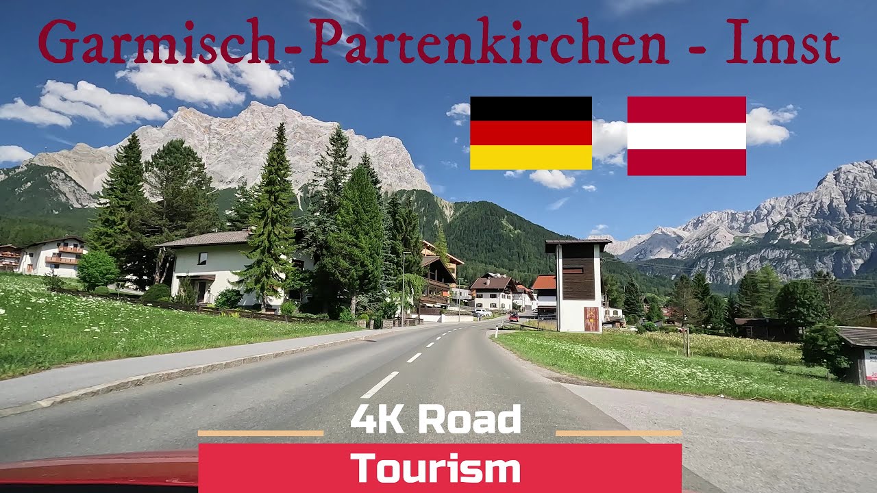 Driving in The Alps from Germany to Austria Garmisch Partenkirchen to Imst over Fernpass