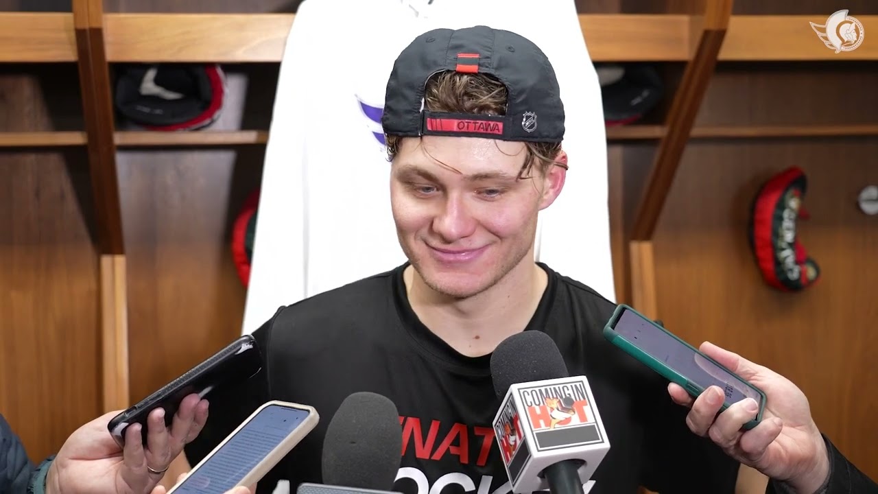 Brady Tkachuk, Shane Pinto, Tim Stützle, and Travis Green Media Availability - Jan. 6