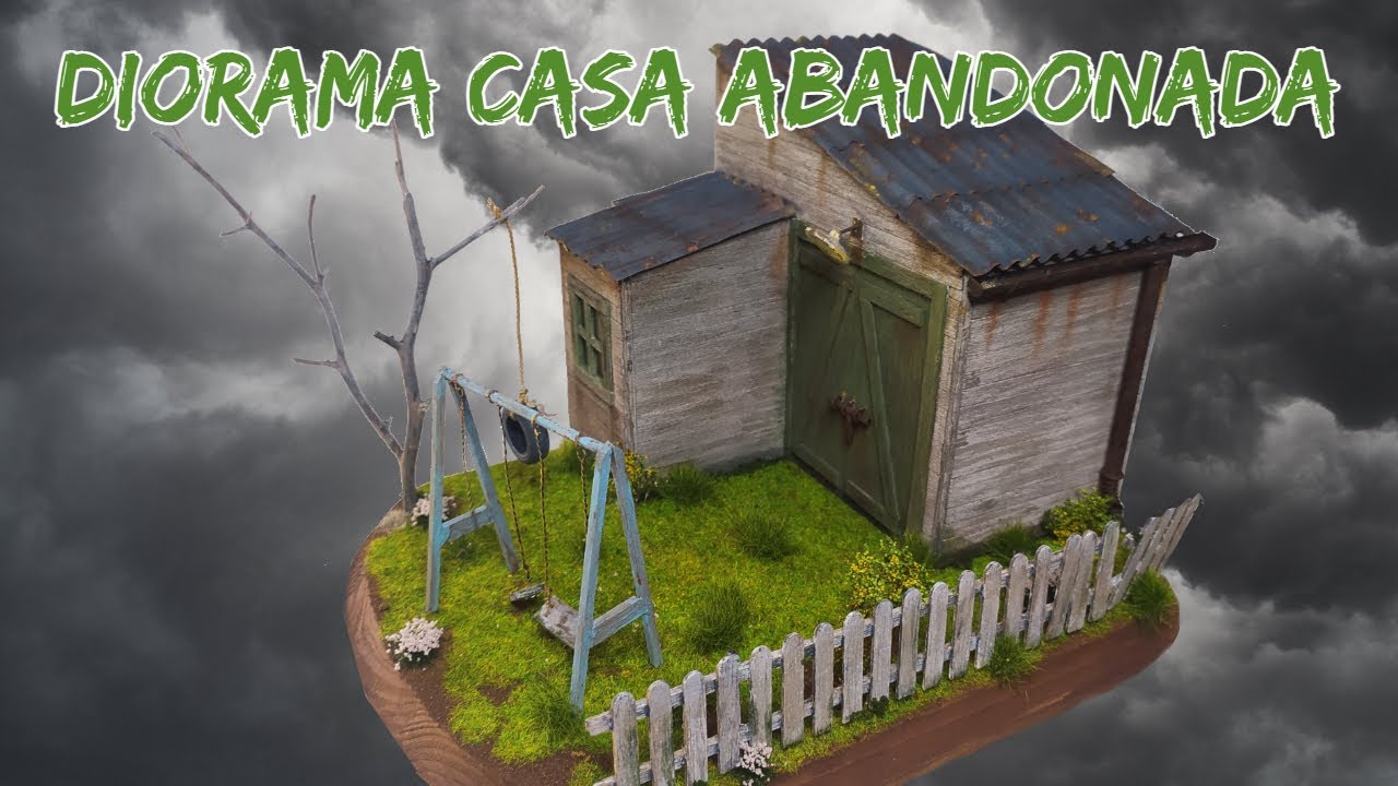 DIORAMA CASA ABANDONADA/ TERRENOS Y VEGETACIÓN FÁCIL y RÁPIDO - TUTORIAL ESCENOGRAFIA Y MODELISMO-