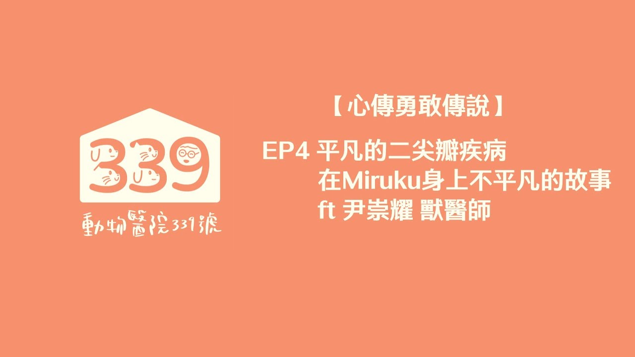 【心傳勇敢傳說】EP4 平凡的二尖瓣疾病在Miruku身上不平凡的故事 ft 尹崇耀 獸醫師