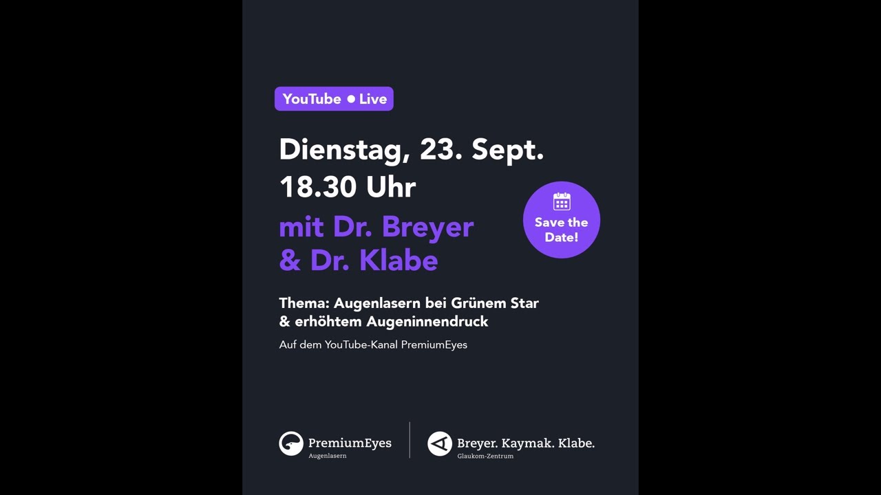 Augenlasern bei Grünem Star & erhöhtem Augeninnendruck