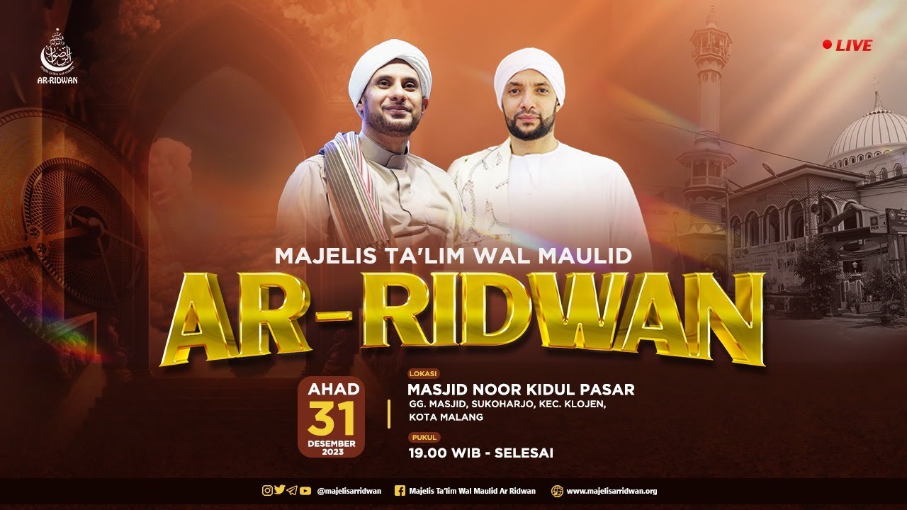 Tabligh Akbar Malam Tahun Baru 2024 bersama Majelis Ar-Ridwan | Masjid Noor Kidul Pasar Kota Malang