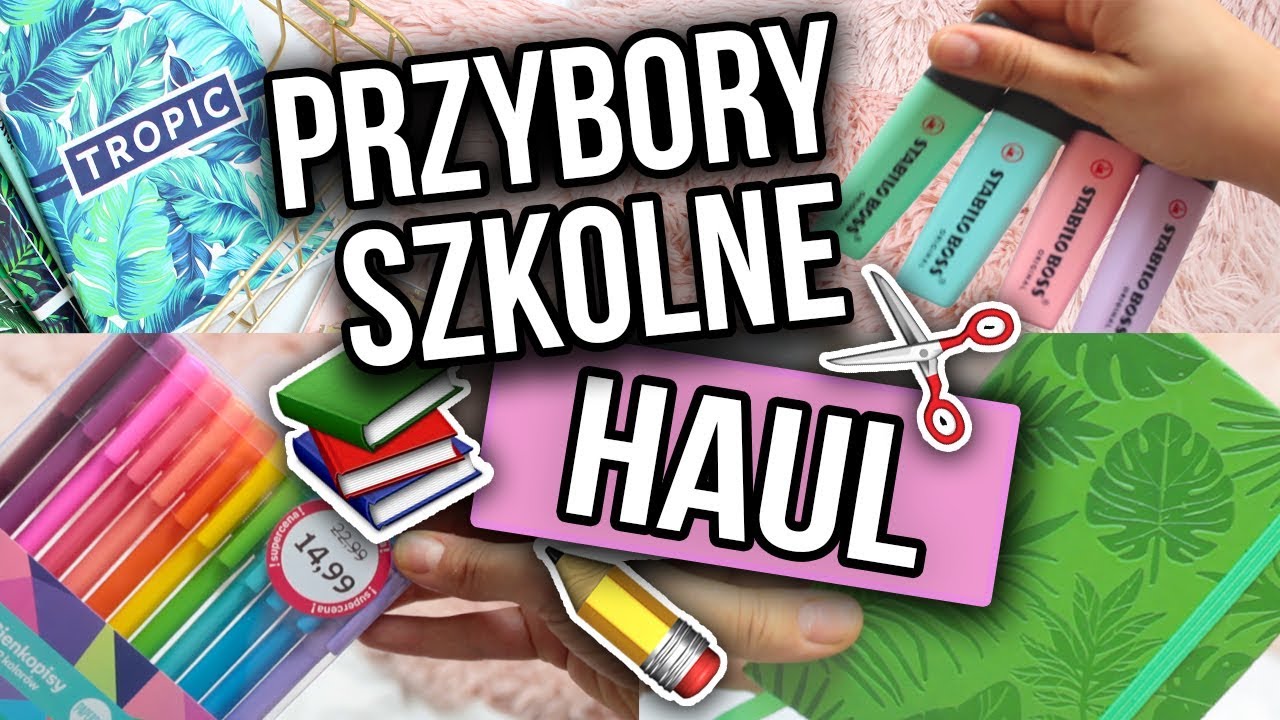 HAUL przybory do szkoły 🌸 ✏📚 BACK TO SCHOOL